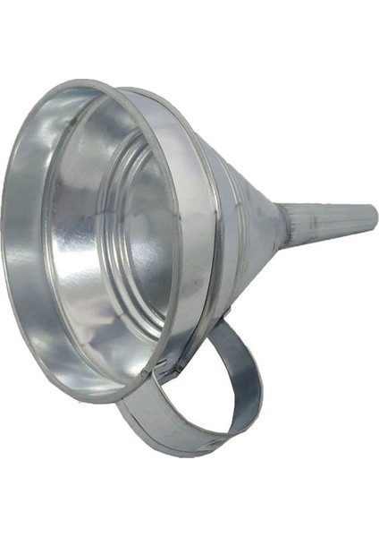 Galvaniz Metal Huni 10 Cm Büyük Boy Mazot Benzin Huni Aktarma Hunisi Galveniz