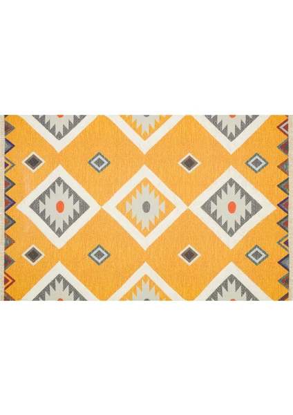 Rugs Modern Rustik 4023 Yellow Iskandinav ve Modern Kilim