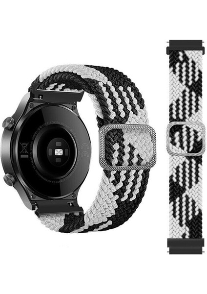 Samsung Galaxy Watch Gear S2 Kordon Örgü Tokalı Gökkuşağı Renkli Kumaş Bileklik (20MM ) fiyatları