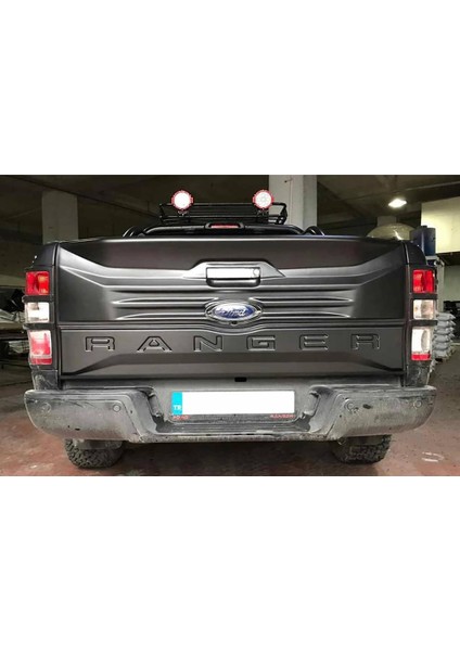 Ranger T7 Bagaj Kabartma Kaplama Ranger Yazılı Mat Siyah