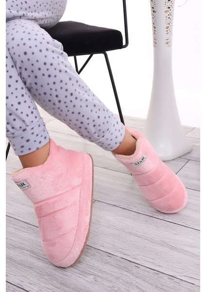 EB080 Kadın Peluş Kışlık Panduf Ev Botu Ev Ayakkabısı modelleri