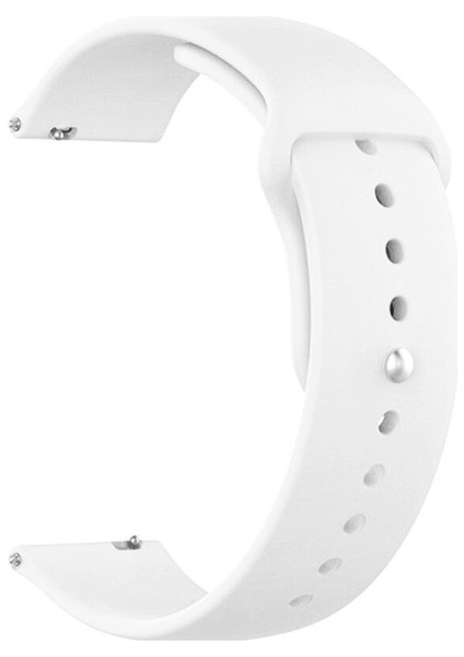 Garmin Vivoactive 3 Için Silikon Kordon Kayış Beyaz