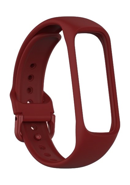 Samsung Galaxy Fit2 R-220 Için Silikon Kordon Bordo