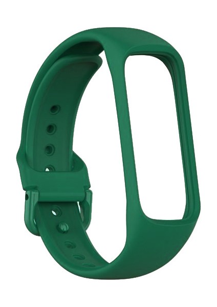 Samsung Galaxy Fit2 R-220 Için Silikon Kordon Koyu Yeşil