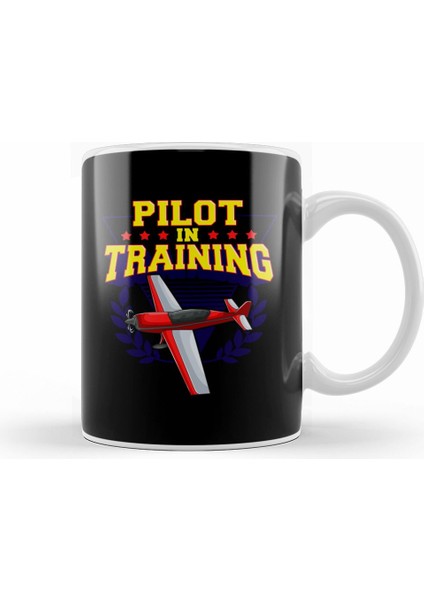Pilot In Training Airplane Future Pilot Kupa Bardak Porselen