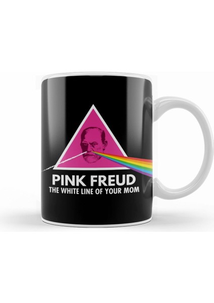 Sigmund Freud Pink Freud The White Line Of Your Mom Kupa Bardak Porselen