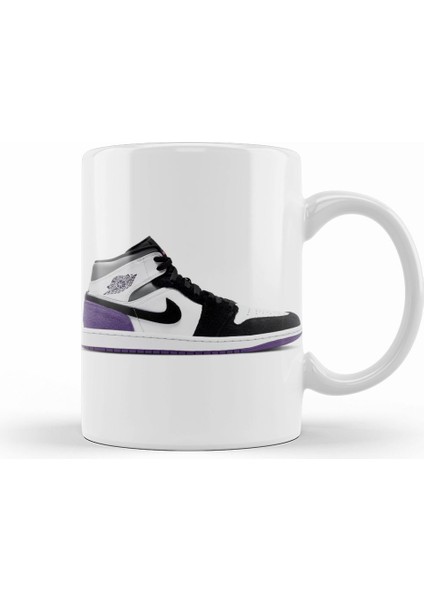 Jordan 1 Mid Se Purple Kupa Bardak Porselen
