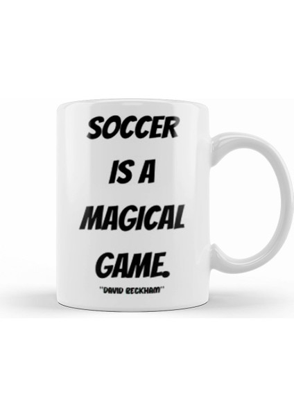 David Beckham Quotes Gift Vintage Retro Rainbow Style Kupa Bardak Porselen