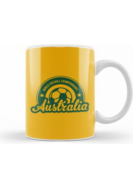 Australia Sunrise World Football Championship T Kupa Bardak Porselen