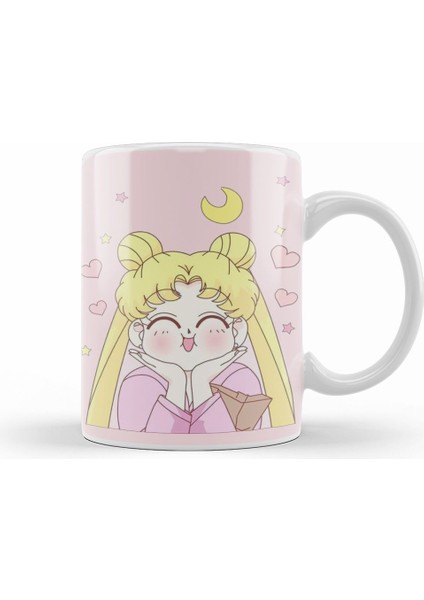 Sailor Moon Kawaii Kupa Bardak Porselen