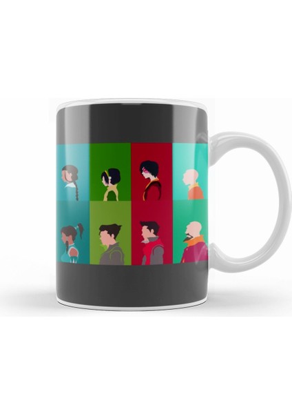 The Last Airbender The Legend Of Korra Main Cast Minimalism Kupa Bardak Porselen