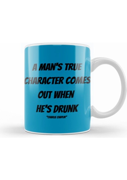 Charlie Chaplin Quotes Art Gift Vintage Retro Style Kupa Bardak Porselen