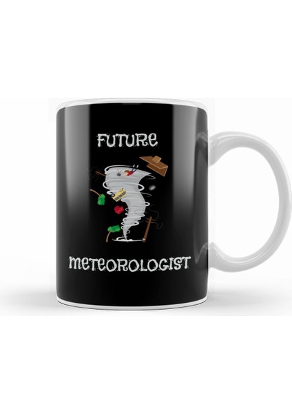 Funny Future Meteorologist Tornado & Hurricane Kupa Bardak Porselen