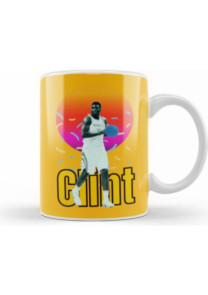 Clint Capela Vintage Art Legend Basketball Gift Kupa Bardak Porselen