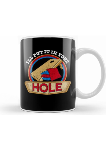 You Shuck At Cornhole Cute & Funny I'll Put It In Your Hole Cornhole Pun Kupa Bardak Porselen