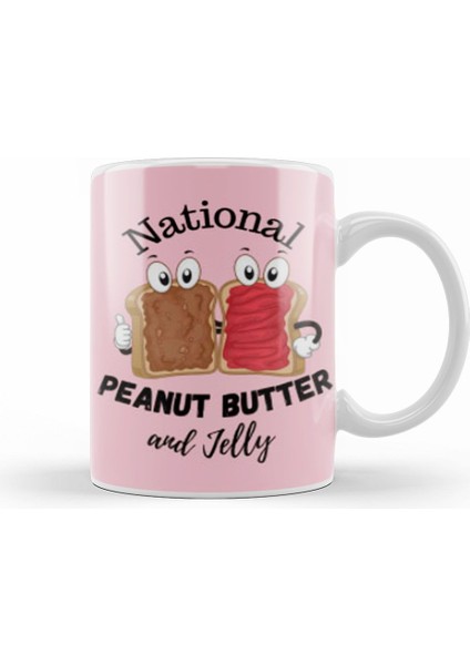 National Peanut Butter And Jelly Day Kupa Bardak Porselen