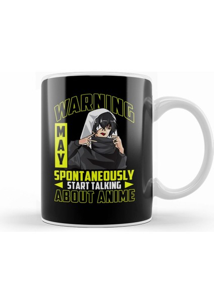Cute Warning May Spontaneously Start Talking Anime Kupa Bardak Porselen