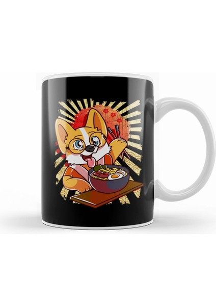 Kawaii Puppy Ramen Bowl Funny Anime Noodles Dog Kupa Bardak Porselen