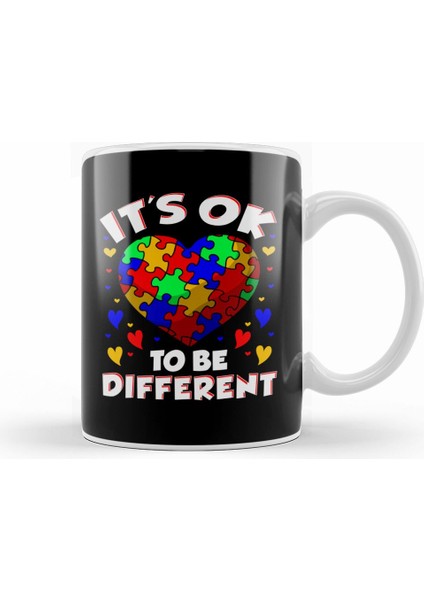 It S Ok To Be Different Autism Awareness Hamster Kupa Bardak Porselen