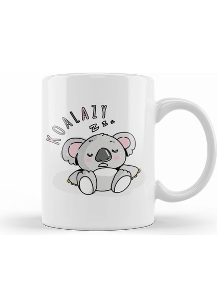 Lazy Koala Kupa Bardak Porselen