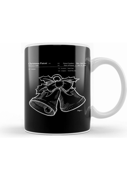 Christmas Bells Blueprint Kupa Bardak Porselen