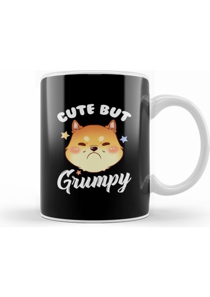 Cat Cute But Grumpy Cute Kitty Is Cute But Grumpy Kitten Upset Pouting Kupa Bardak Porselen