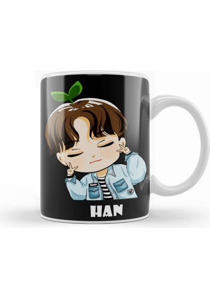 Stray Kids Han Chibi Kupa Bardak Porselen