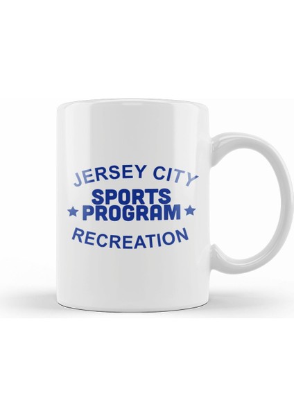 Jersey City Sports Program Worn By Chris Stein Kupa Bardak Porselen