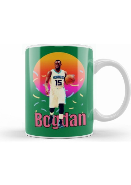 Bogdan Bogdanovic Vintage Art Legend Basketball Gift Kupa Bardak Porselen