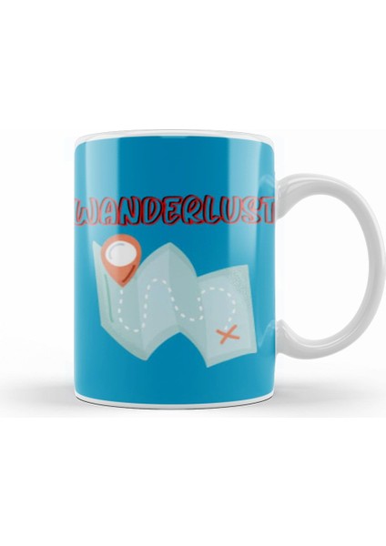 Funny Travel Gift Design Lover Trippin Wanderlust Journey Adventurer Vacation Kupa Bardak Porselen