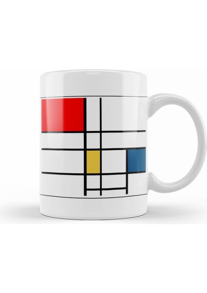 Mondrian Kupa Bardak Porselen