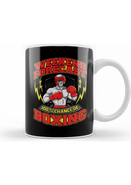 Awesome Weekend Forecast 100% Chance Of Boxing Kupa Bardak Porselen