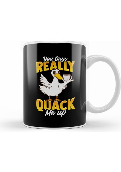Cute & Funny You Guys Really Quack Me Up Duck Pun Kupa Bardak Porselen