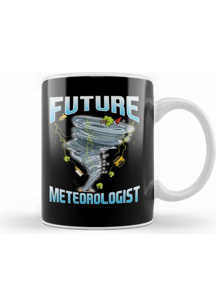 Funny Future Meteorologist Tornado & Hurricanes Kupa Bardak Porselen