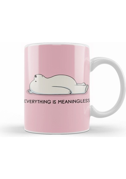 We Bare Bears Ice Bear 01 Kupa Bardak Porselen