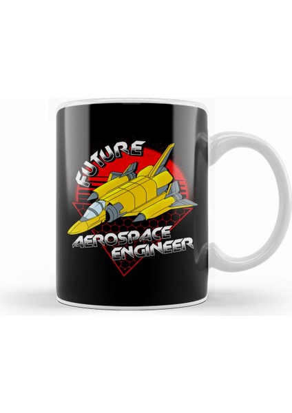 Future Aerospace Engineer Rocket Engineering Pun Kupa Bardak Porselen