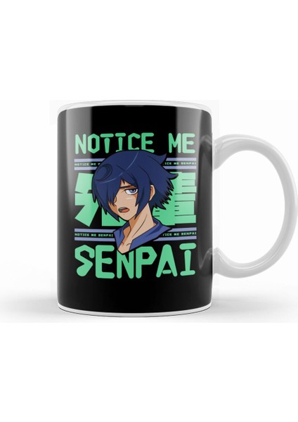 Notice Me Senpai Anime Japanese Cute Manga Kawaii Kupa Bardak Porselen