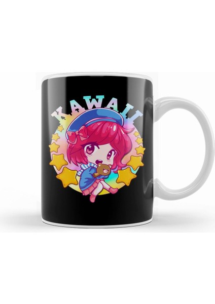 Kawaii Cute Anime Girl Japanese Manga Kupa Bardak Porselen