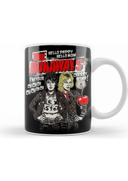 The Runaways Cherry Bomb Kupa Bardak Porselen