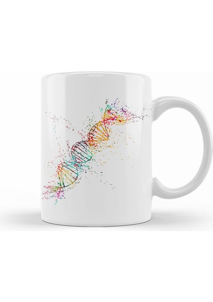 Dna Molecule Kupa Bardak Porselen