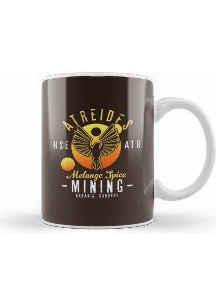 Dune Atreides Melange Spice Mining Kupa Bardak Porselen