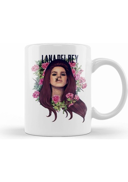 Lana Del Rey Flower Of Lana Kupa Bardak Porselen