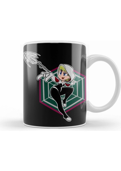 Spiderman Into The Spiderverse The Amazing Spidergwen Kupa Bardak Porselen