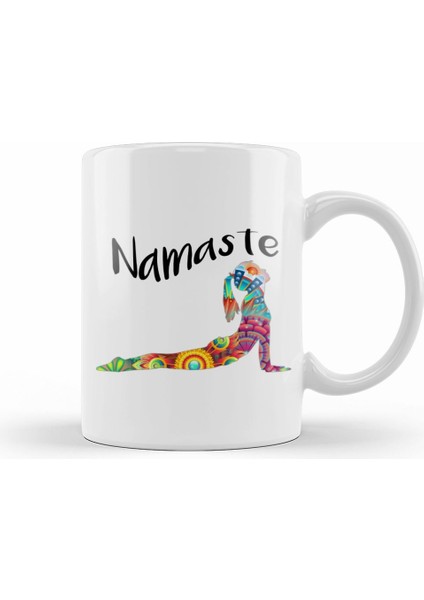 Mditation Yoga Namaste Kupa Bardak Porselen