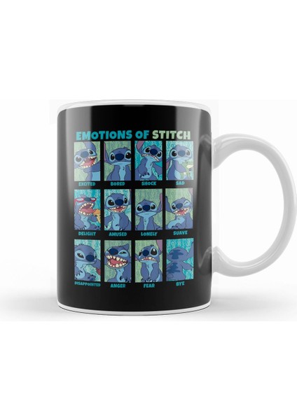 Lilo & Stitch Emotions Of Stitch Panels Kupa Bardak Porselen