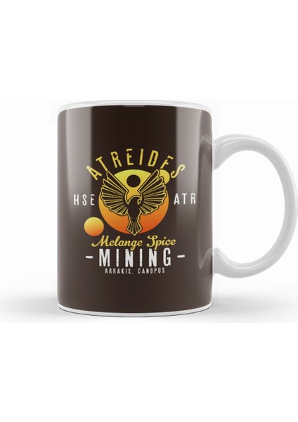 Dune Atreides Melange Spice Mining Kupa Bardak Porselen