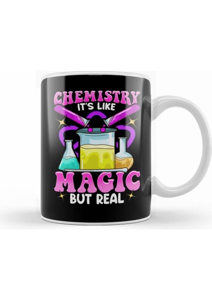Chemistry It's Like Magic But Real Science Pun Kupa Bardak Porselen