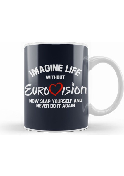 Imagine Life Without Dad Kupa Bardak Porselen