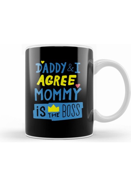 Mom Is The Boss 01 Kupa Bardak Porselen