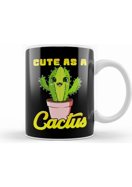 Kawaii Cute As A Cactus Adorable Succulent Cactus Lovers Kupa Bardak Porselen